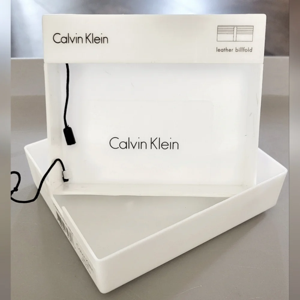Calvin Klein White Hardcase Billfold Box (Empty)